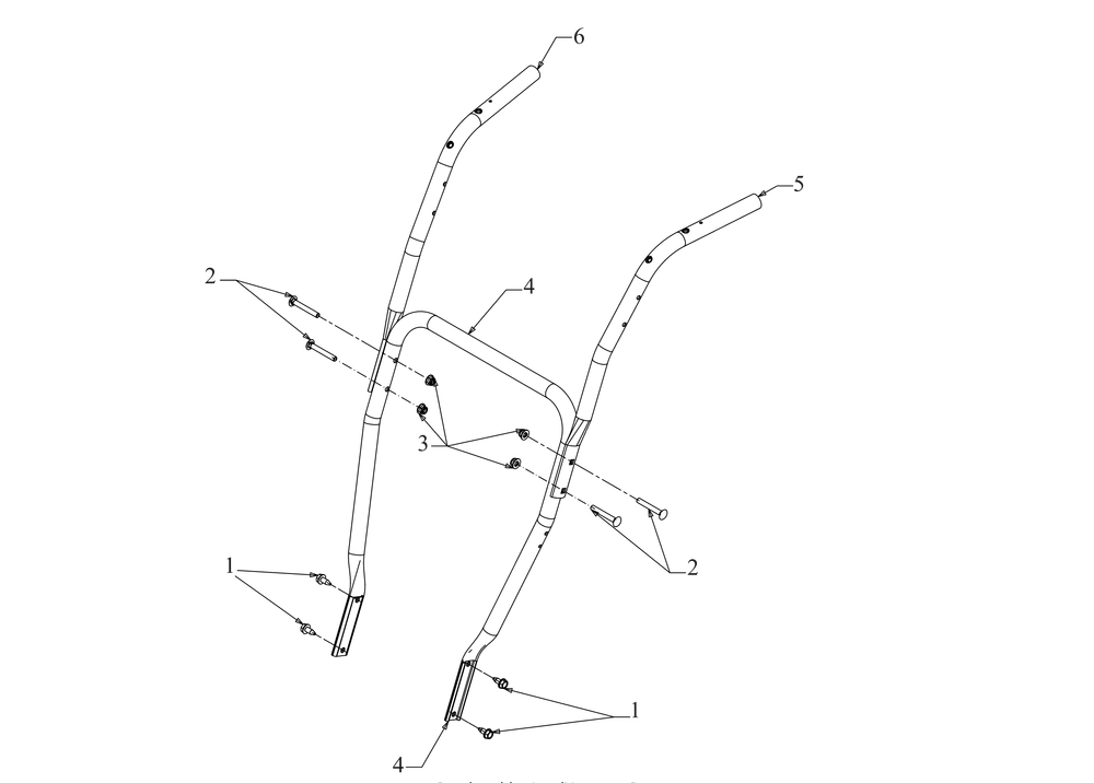Handle Diagram and Parts List for 2X30-INCHMAX (31AH8JVSB10)(2023) Cub Cadet Snow Blower